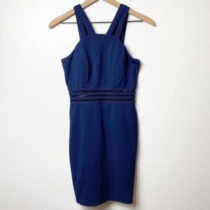 City Studio Navy Blue Cutout Party Dress S…